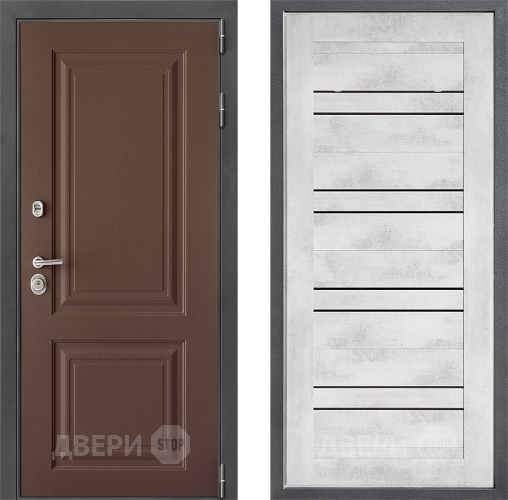 Входная металлическая Дверь Дверной континент ДК-3/729 ФЛ-49 Бетон снежный в Черноголовке