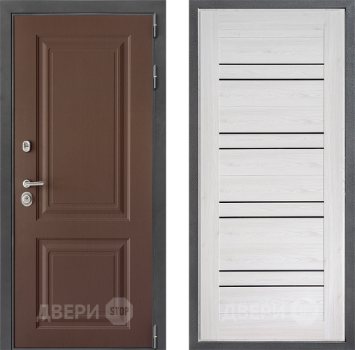 Входная металлическая Дверь Дверной континент ДК-3/729 ФЛ-49 Сосна белая в Черноголовке