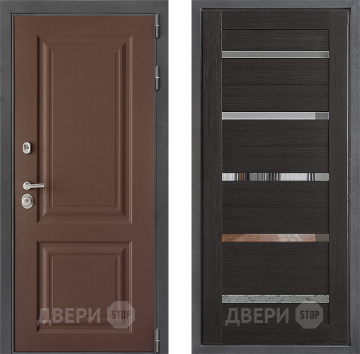 Входная металлическая Дверь Дверной континент ДК-3/729 ФЛ-47 Венге в Черноголовке