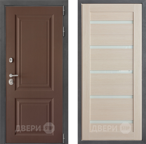 Входная металлическая Дверь Дверной континент ДК-3/729 ФЛ-47 Капучино в Черноголовке