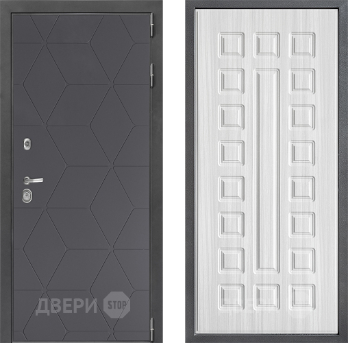 Входная металлическая Дверь Дверной континент ДК-3/744 ФЛ-183 Сандал белый в Черноголовке