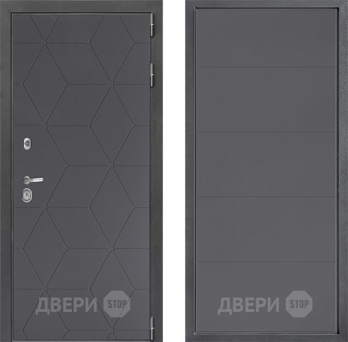 Входная металлическая Дверь Дверной континент ДК-3/744 ФЛ-649 Графит софт в Черноголовке