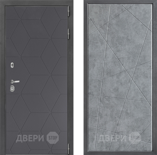 Входная металлическая Дверь Дверной континент ДК-3/744 ФЛ-655 Бетон серый в Черноголовке