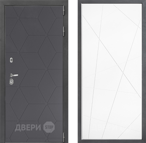 Входная металлическая Дверь Дверной континент ДК-3/744 ФЛ-655 Белый софт в Черноголовке