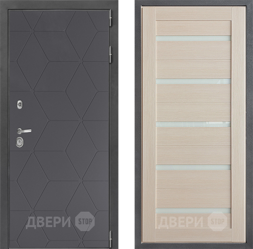 Входная металлическая Дверь Дверной континент ДК-3/744 ФЛ-47 Лиственница белая в Черноголовке