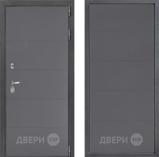 Входная металлическая Дверь Дверной континент ДК-3/649 ФЛ-649 Графит софт в Черноголовке