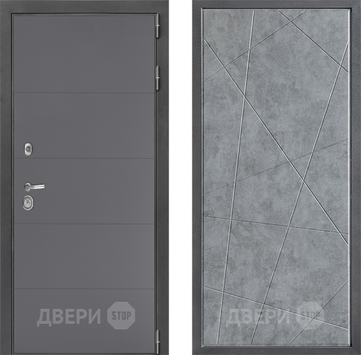 Дверь Дверной континент ДК-3/649 ФЛ-655 Бетон серый в Черноголовке