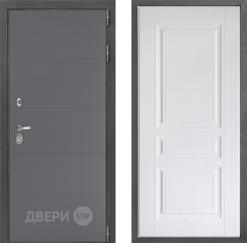 Дверь Дверной континент ДК-3/649 ФЛ-243 Альберо Браш серебро в Черноголовке