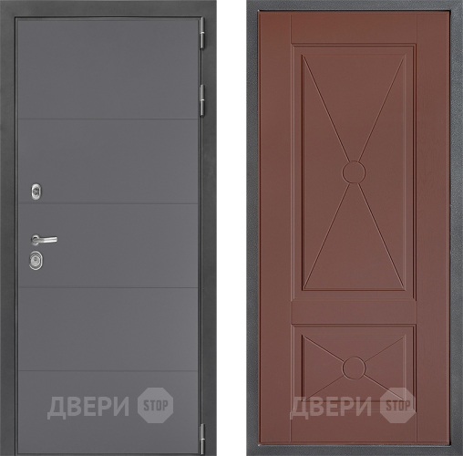 Дверь Дверной континент ДК-3/649 ФЛ-617 Ясень шоколадный в Черноголовке