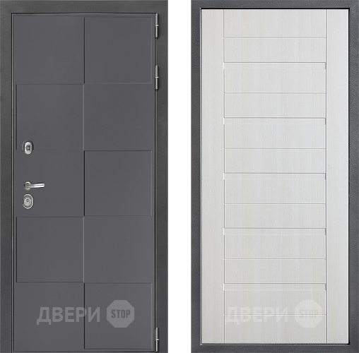 Входная металлическая Дверь Дверной континент ДК-3/606 ФЛ-70 Лиственница белая в Черноголовке