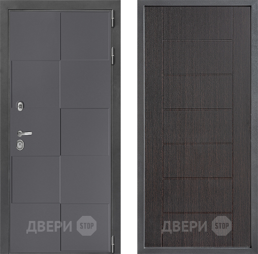 Входная металлическая Дверь Дверной континент ДК-3/606 ФЛ-Лайн Венге в Черноголовке