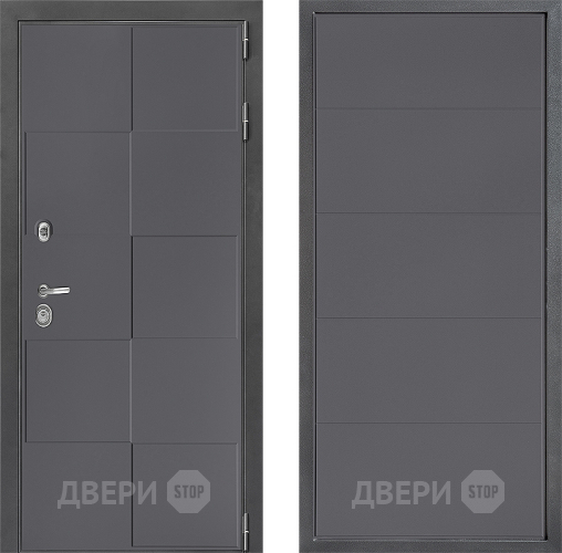 Входная металлическая Дверь Дверной континент ДК-3/606 ФЛ-649 Графит софт в Черноголовке