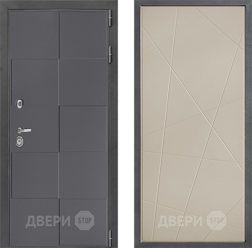 Входная металлическая Дверь Дверной континент ДК-3/606 ФЛ-655 Капучино в Черноголовке