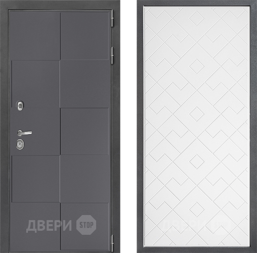 Дверь Дверной континент ДК-3/606 ФЛ-Тиффани Белый софт в Черноголовке