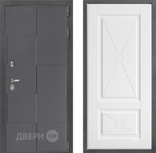Входная металлическая Дверь Дверной континент ДК-3/606 ФЛ-617 Софт милк в Черноголовке