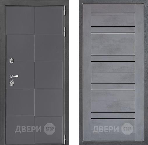 Дверь Дверной континент ДК-3/606 ФЛ-49 Бетон серый в Черноголовке