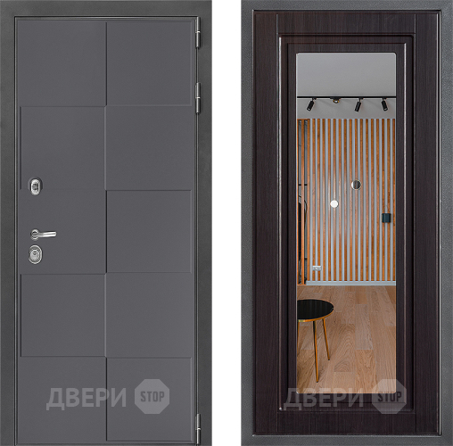 Дверь Дверной континент ДК-3/606 ФЛЗ Зеркало Венге в Черноголовке
