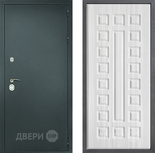 Дверь Дверной континент Рубикон Серебро Дизайн ФЛ-183 Сандал белый в Черноголовке
