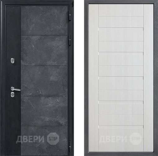 Входная металлическая Дверь Дверной континент ДК-15 Бетон ТЕРМО ФЛ-70 Лиственница белая в Черноголовке