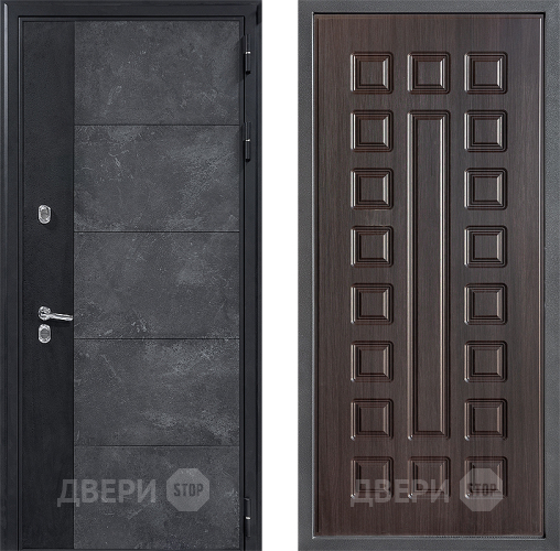 Входная металлическая Дверь Дверной континент ДК-15 Бетон ТЕРМО ФЛ-183 Венге в Черноголовке
