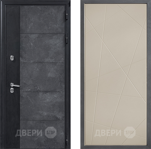 Входная металлическая Дверь Дверной континент ДК-15 Бетон ТЕРМО ФЛ-655 Капучино в Черноголовке