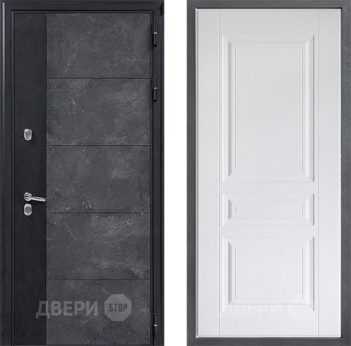 Дверь Дверной континент ДК-15 Бетон ТЕРМО ФЛ-243 Альберо Браш серебро в Черноголовке