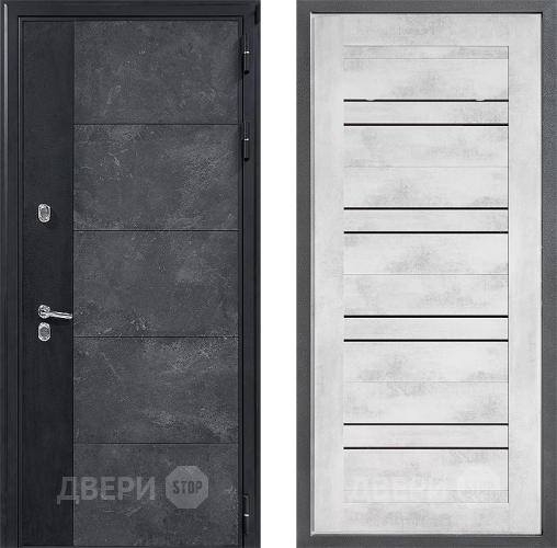 Входная металлическая Дверь Дверной континент ДК-15 Бетон ТЕРМО ФЛ-49 Бетон снежный в Черноголовке
