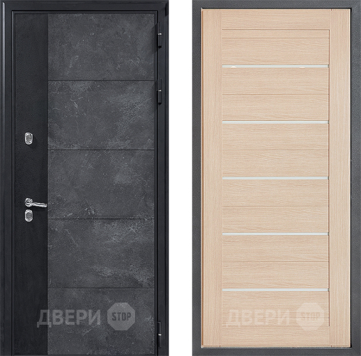 Входная металлическая Дверь Дверной континент ДК-15 Бетон ТЕРМО ФЛ-46 Капучино в Черноголовке