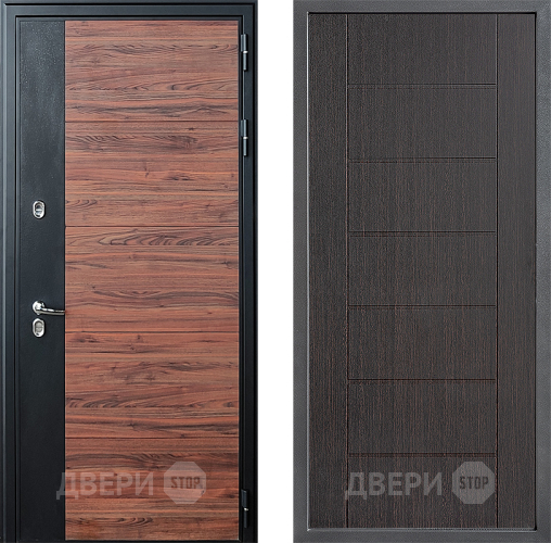 Входная металлическая Дверь Дверной континент ДК-15 Красное Дерево ТЕРМО ФЛ-Лайн Венге в Черноголовке