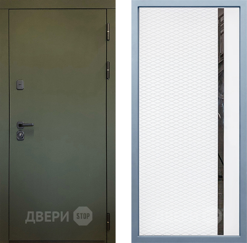Входная металлическая Дверь Дива МД-61 МХ-47 Белый матовый в Черноголовке