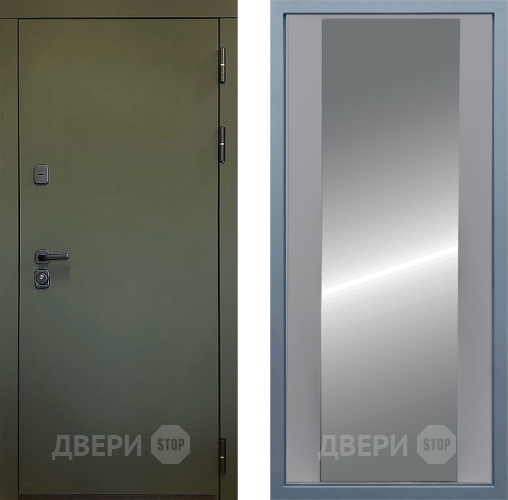 Входная металлическая Дверь Дива МД-61 Д-15 Зеркало Силк Маус в Черноголовке