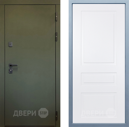 Входная металлическая Дверь Дива МД-61 Н-13 Белый в Черноголовке