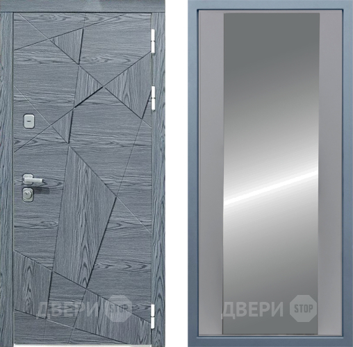 Входная металлическая Дверь Дива МД-97/3 Д-15 Зеркало Силк Маус в Черноголовке