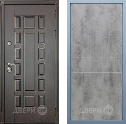 Входная металлическая Дверь Дива МД-38 М-1 Бетон темный в Черноголовке