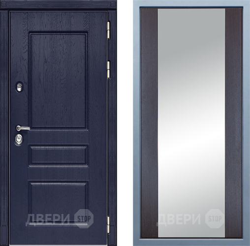 Входная металлическая Дверь Дива МД-45 Д-15 Зеркало Венге в Черноголовке
