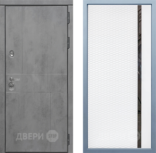 Входная металлическая Дверь Дива МД-48 МХ-47 Белый матовый в Черноголовке