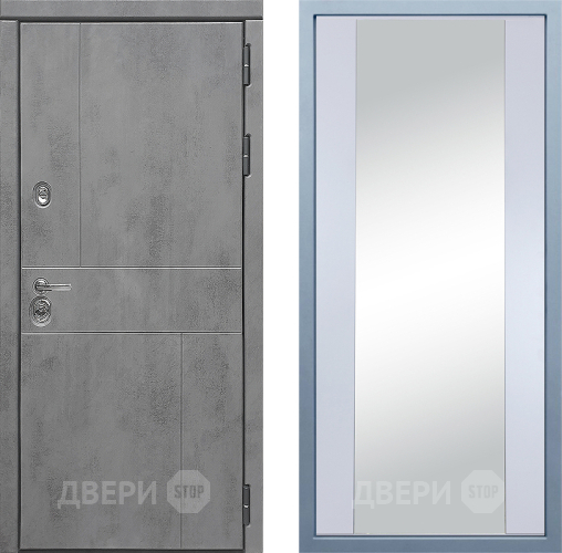 Входная металлическая Дверь Дива МД-48 Д-15 Зеркало Белый в Черноголовке