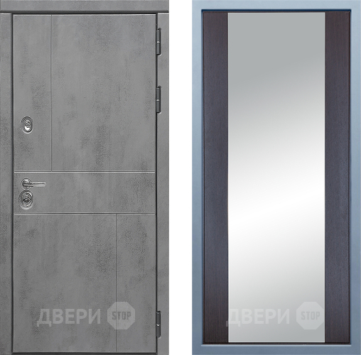 Входная металлическая Дверь Дива МД-48 Д-15 Зеркало Венге в Черноголовке