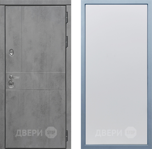 Входная металлическая Дверь Дива МД-48 Н-1 Белый в Черноголовке