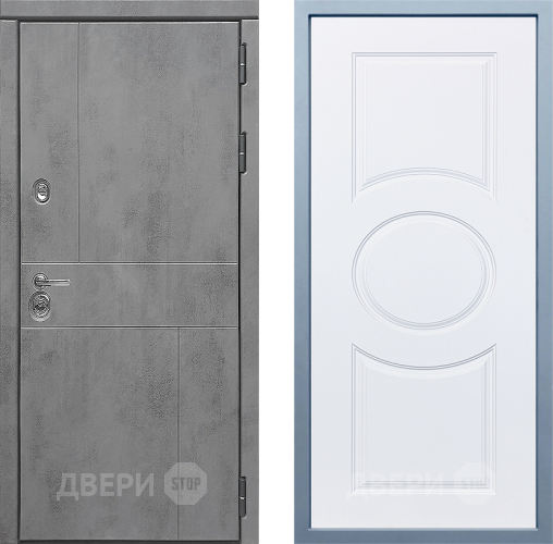 Входная металлическая Дверь Дива МД-48 Д-8 Белый в Черноголовке