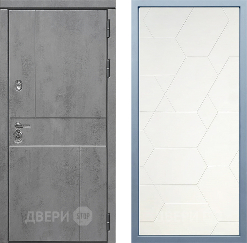Входная металлическая Дверь Дива МД-48 М-16 Белый в Черноголовке