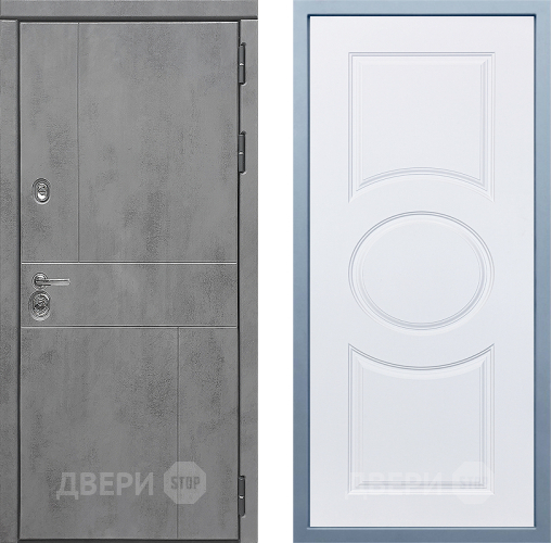 Входная металлическая Дверь Дива МД-48 М-30 Белый в Черноголовке