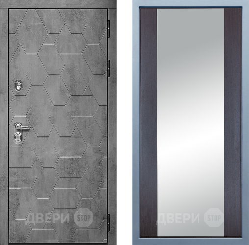 Дверь Дива МД-51 Д-15 Зеркало Венге в Черноголовке