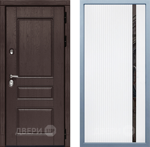 Входная металлическая Дверь Дива МД-90 МХ-46 Белый матовый в Черноголовке