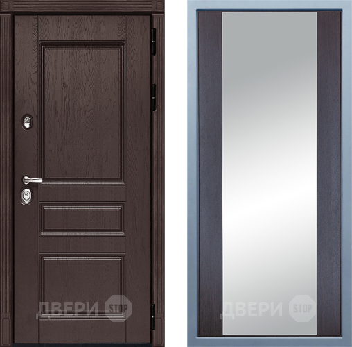 Входная металлическая Дверь Дива МД-90 Д-15 Зеркало Венге в Черноголовке