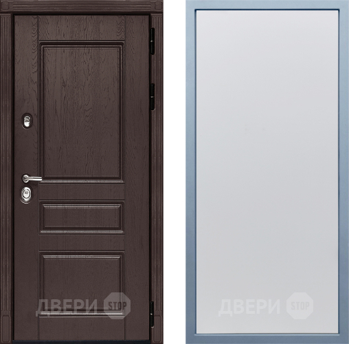 Входная металлическая Дверь Дива МД-90 Н-1 Белый в Черноголовке