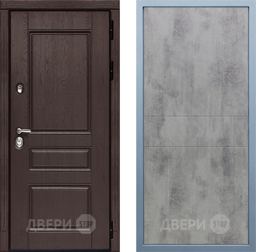 Входная металлическая Дверь Дива МД-90 М-1 Бетон темный в Черноголовке