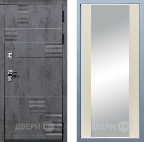 Входная металлическая Дверь Дива МД-35 Д-15 Зеркало Шампань в Черноголовке
