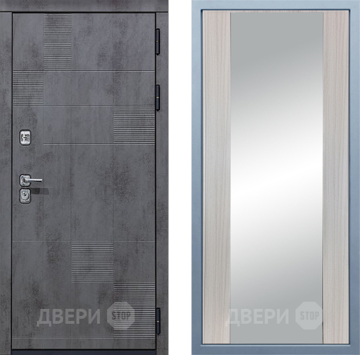 Дверь Дива МД-35 Д-15 Зеркало Сандал белый в Черноголовке