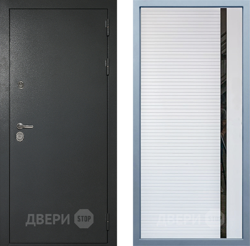 Входная металлическая Дверь Дива МД-40 Титан МХ-45 Белый матовый в Черноголовке